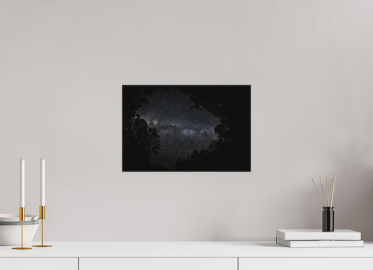 15 x 10″, Metal with Black Ultra Slim Frame Heart of the Milky Way