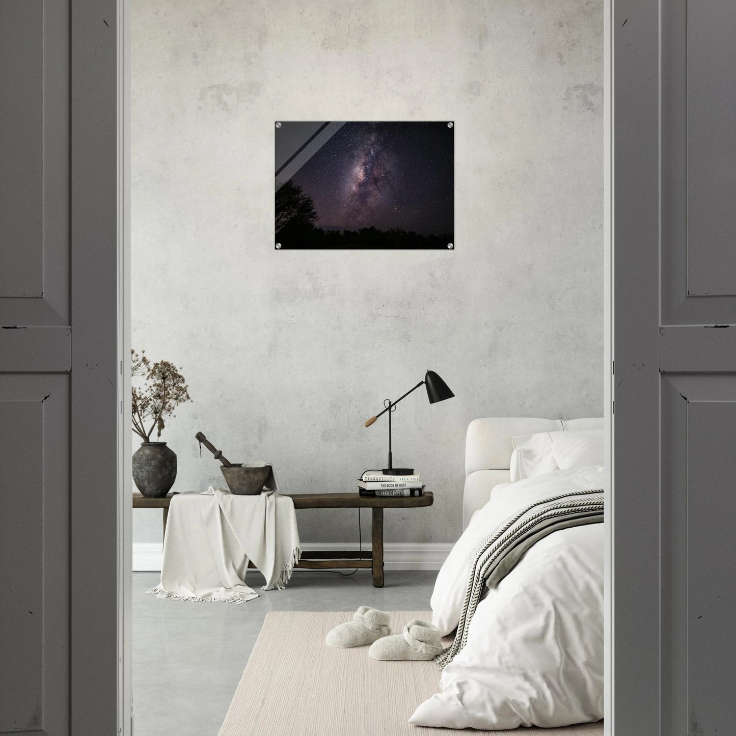 Esencia Milky Way print — Framed Poster detail, metal frame, museum-quality matte paper Puerto Rico.