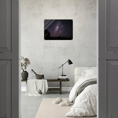 Esencia Milky Way print — Framed Poster detail, metal frame, museum-quality matte paper Puerto Rico.