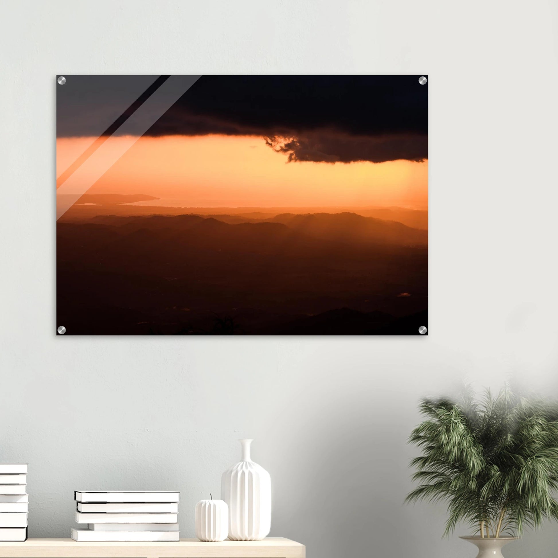 Where Maricao Meets the Sky — gallery wall mockup, fine art drone photography Maricao Puerto Rico.
