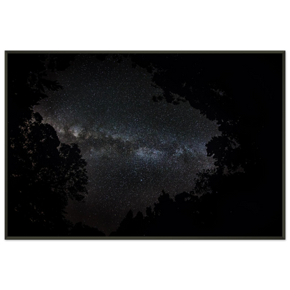 Heart of the Milky Way print — office wall mockup, Milky Way astrophotography near Maricao PR.