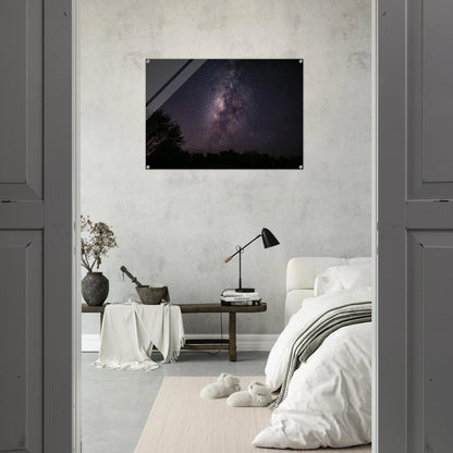 Esencia Cabo Rojo Milky Way print — gallery wall cluster mockup, small and large format Puerto Rico.