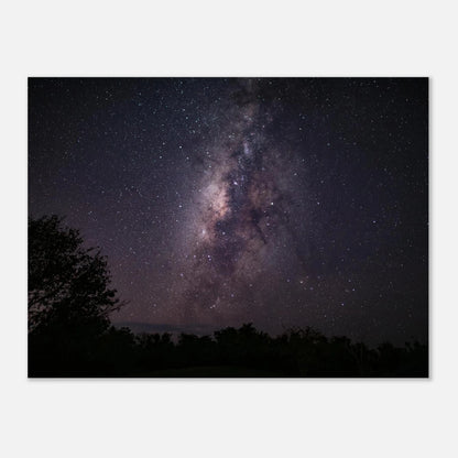 Milky Way galactic core rising above the silhouetted southwest coast of Cabo Rojo, Puerto Rico — fine art astrophotography by Abimael Medina.