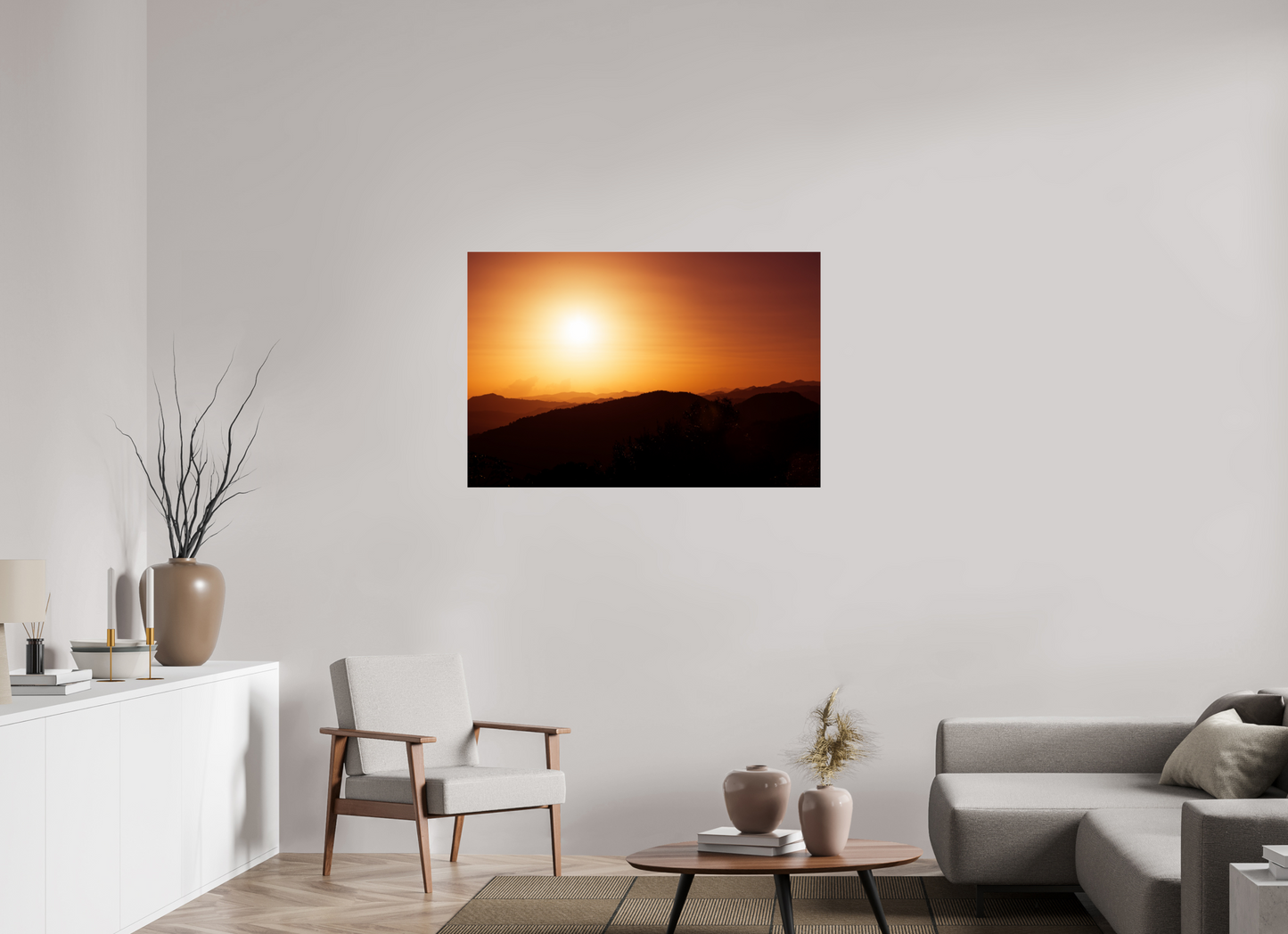 45 x 30″, Photo Print Under Acrylic Glass Sunset at El Campo