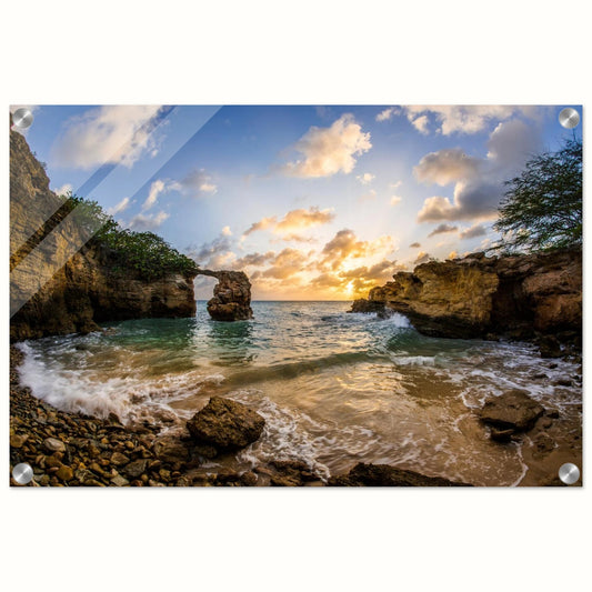 Puente at Sunset - Cabo Rojo, Puerto Rico Seascape Print