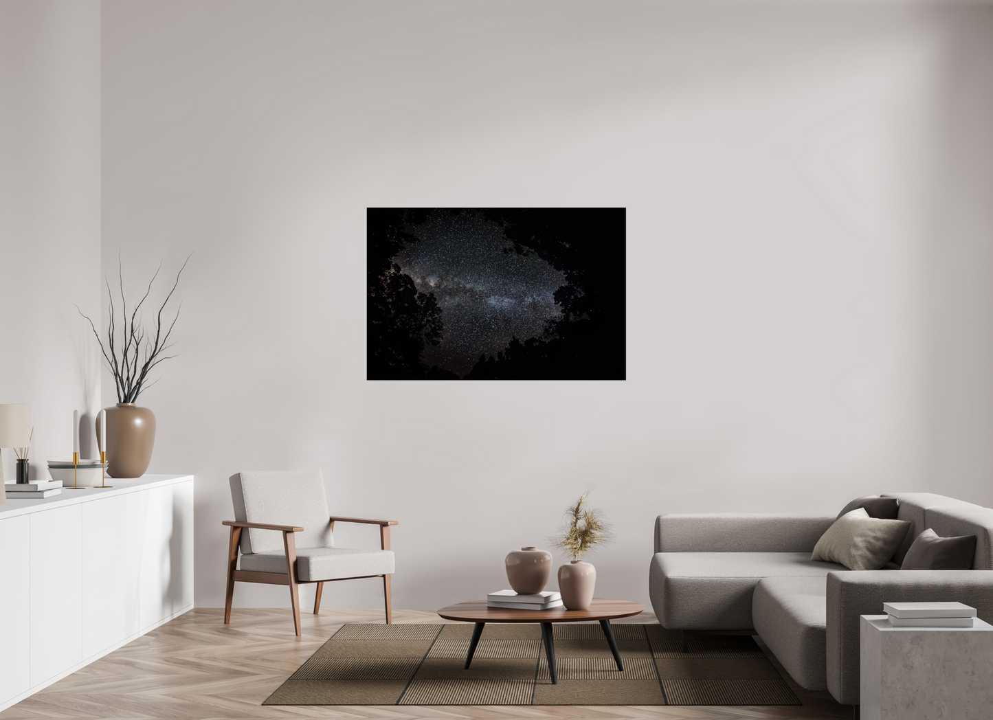 54 x 36″, Photo Print Under Acrylic Glass Heart of the Milky Way
